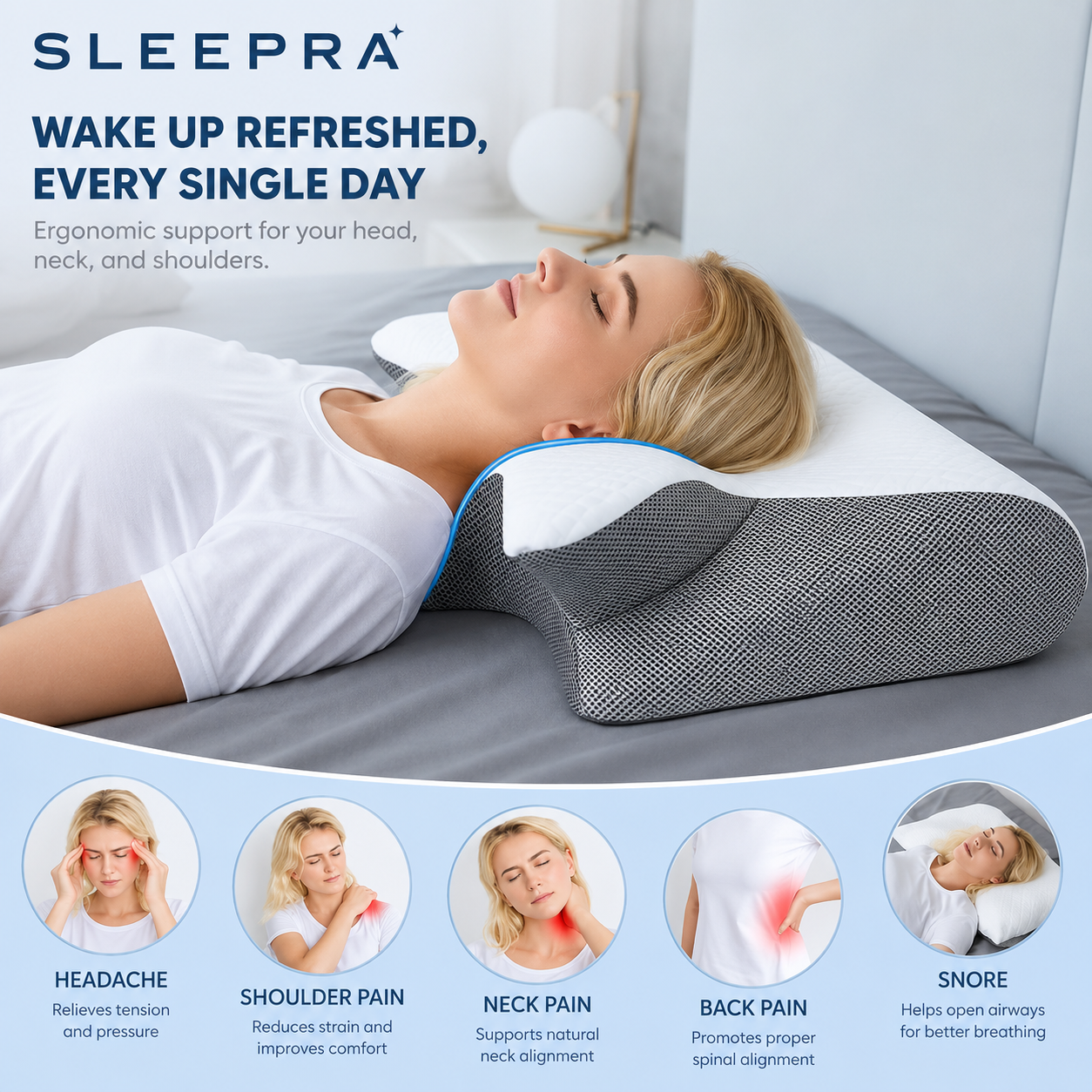 Sleepra Cervical Contour Pillow