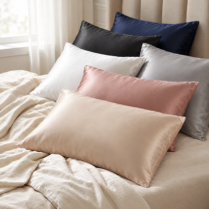 22 Momme 100% Mulberry Silk Pillowcase, Double-Sided